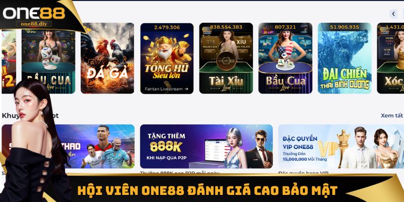 Cơ chế bảo mật được hội viên đánh giá tốt